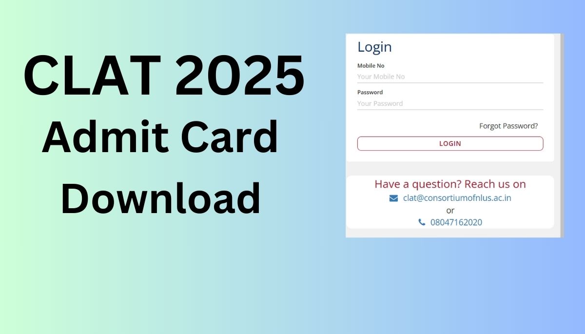 CLAT 2025 Admit Card Download